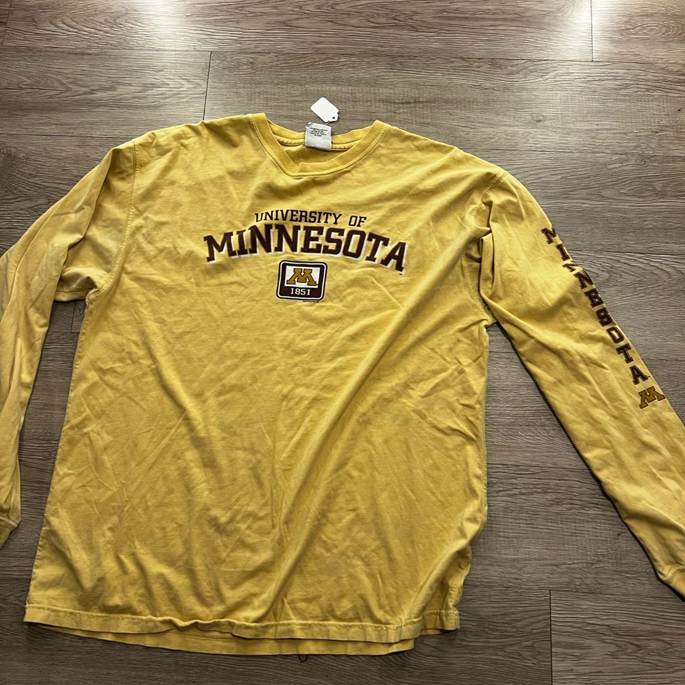Archaic Yellow Long Sleeve Tee Minnesota Graphic